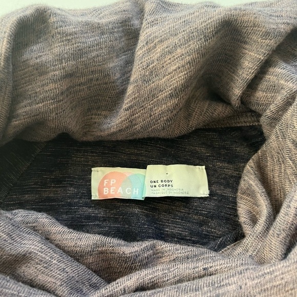 FP Beach Free People One Body Un Corps Two Tone Purple Heather One Size Top - Picture 8 of 9